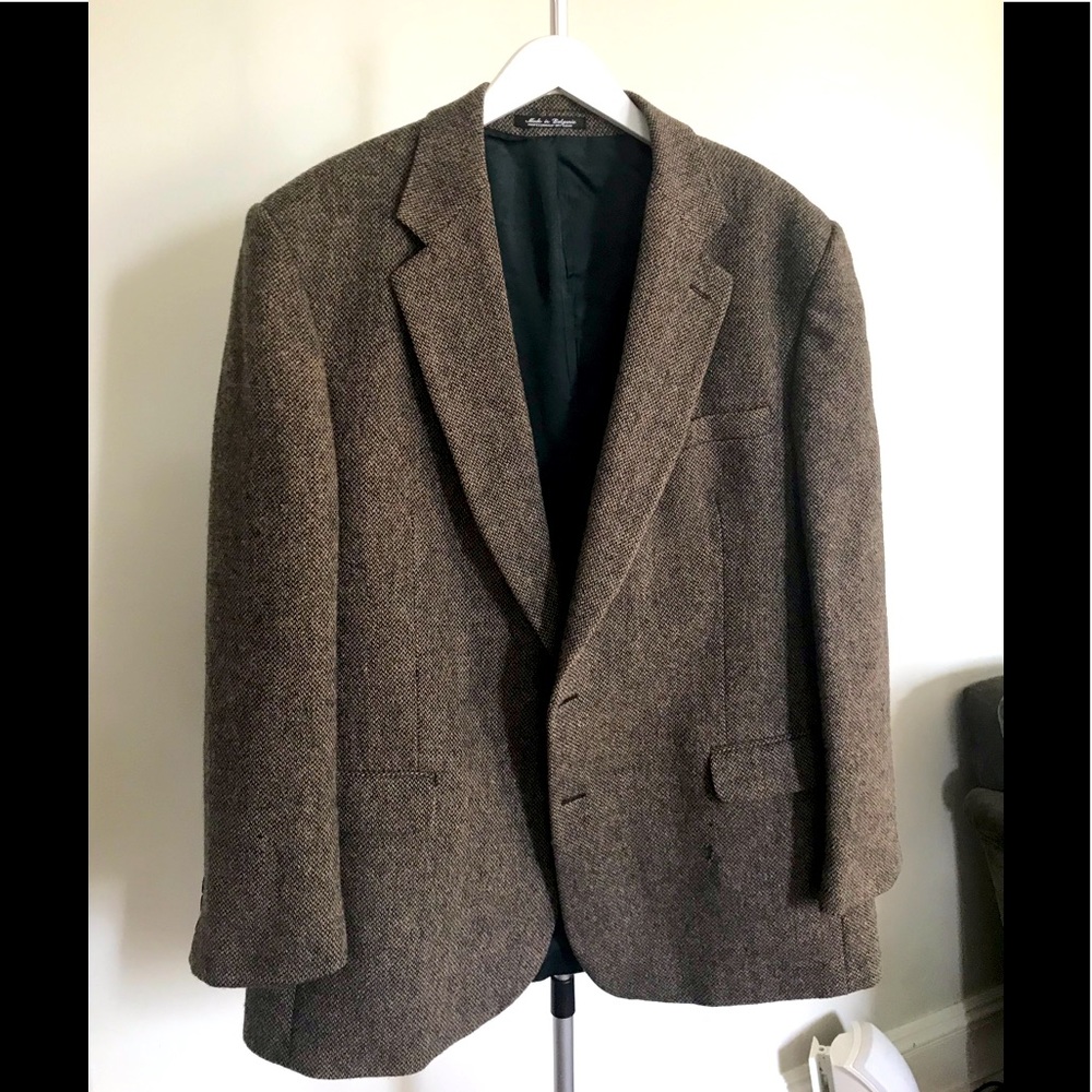 Men’s Blazer Wool (tweed herringbone) 48L